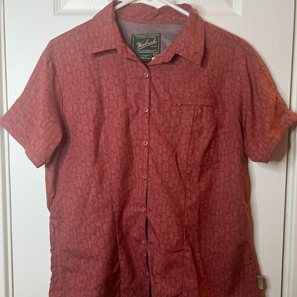 Woolrich Fly Fishing/Hiking Button up Shirt, Women’s size M